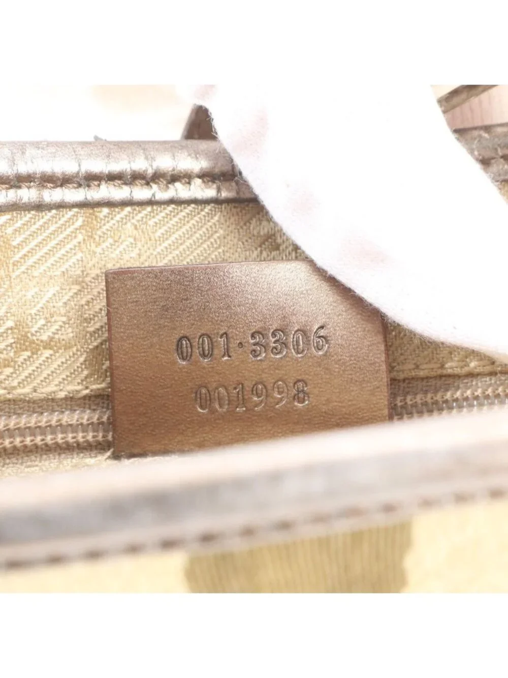 Gucci Jackie Leather Canvas Shoulder Bag